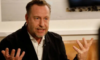 the Screenwriter of Borgen Adam Price Talks During an Interview with Reuters in Copenhagen