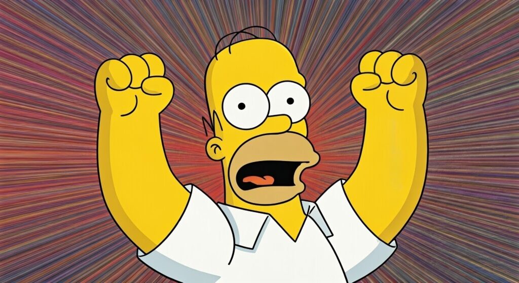 HomerSimpsonHoldingHisFistsInTheAirWithA - Alt om kendte Homersimpsonholdinghisfistsintheairwitha