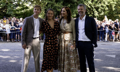 Kongeparret Modtages I Graasten Dronning Mary Kong Frederik Kongeparret Prins Vincent Prinsesse Isabella