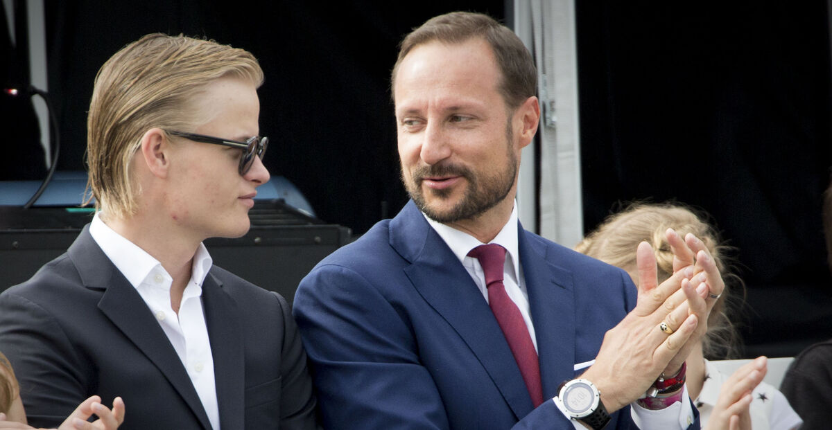 Kronprins Haakon Og Marius Borg Høiby