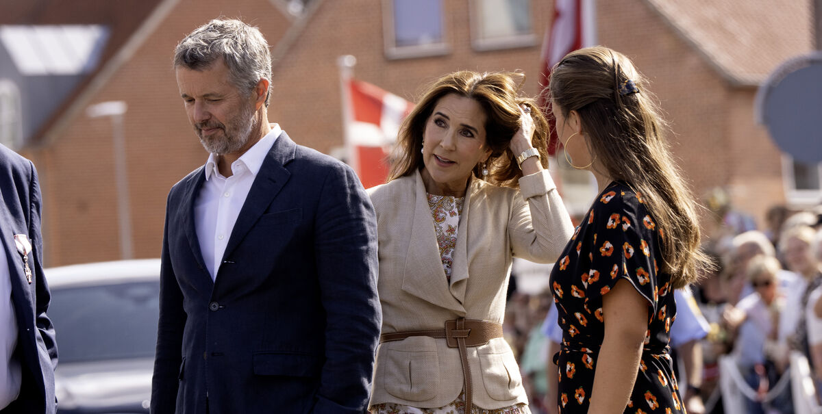 Kongeparret Modtages I Graasten Dronning Mary Kong Frederik Kongeparret Prins Vincent Prinsesse Isabella