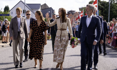 Kongeparret Modtages I Graasten Dronning Mary Kong Frederik Kongeparret Prins Vincent Prinsesse Isabella
