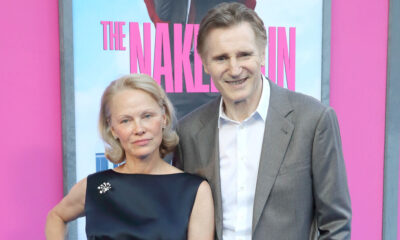 New Coupling Pamela Anderson and Liam Neeson Cuddle Up at the Us Premiere of Naked Gun in Nyc   28 Jul 2025