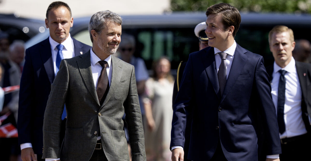 Kongeparret åbner Udstillingen Kongebarn Dronning Mary Kong Frederik Kongeparret Kronprins Christian Dronning Mary Kong Frederik Kongeparret Prins Christian