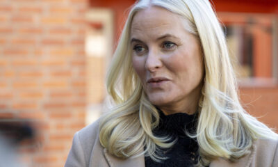 Press Interview at the Cultural Center As Part of the Norwegian Crown Prince Couples Provincial Tour Through Buskerud Day 2 in Ål Buskerud County Norway September 24 2025 Kronprinsesse Mette marit