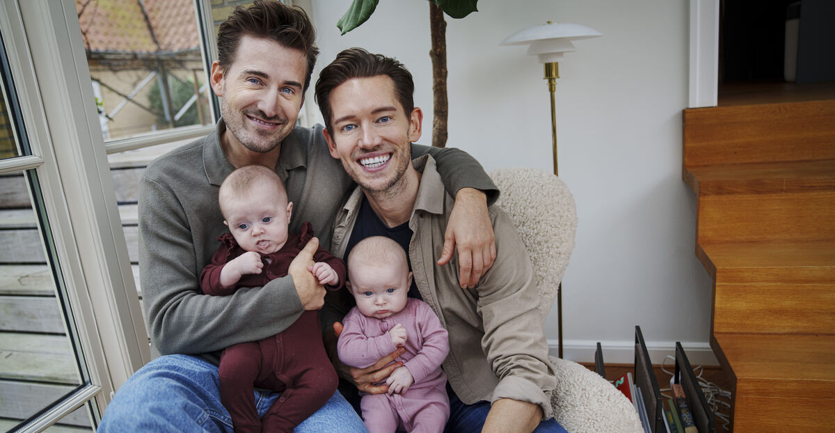 Frederik Haun Og Morten Kjeldgaard Plus Tvillinger Til Livsstilsinterviewet I Db pakken