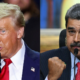 Venezuelas Præsident Nicolas Maduro Og Donald Trump