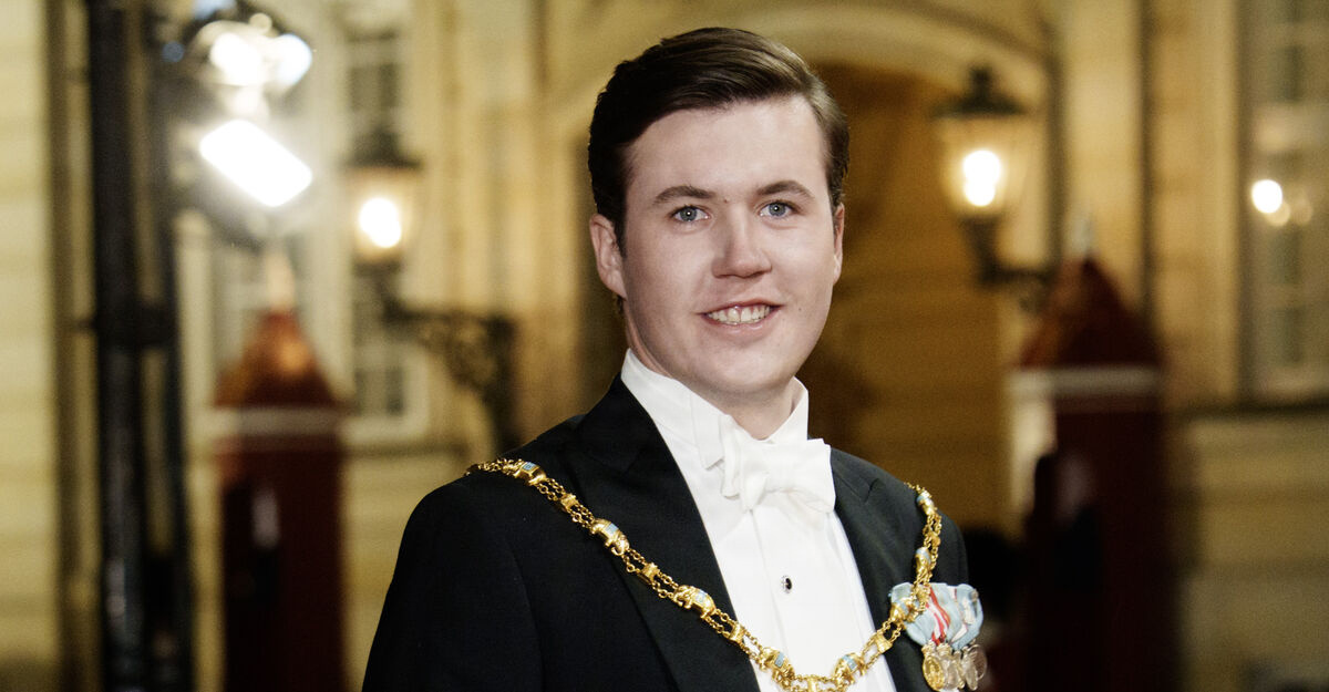 Denmark New Years Reception and Banquet in Christian Viis Palace Crown Prince Christian Prince Christian