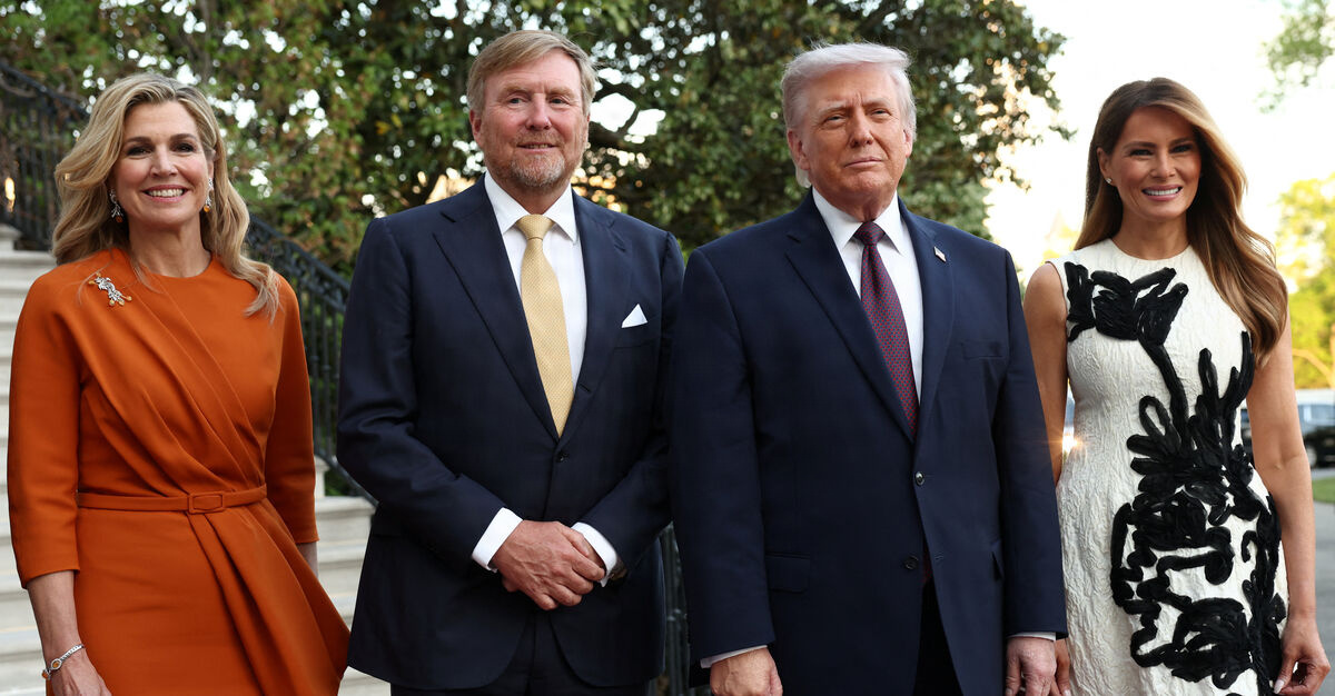 Us President Trump Hosts Dinner for Dutch King Willem alexander and Queen Maxima in Washington King Willem alexander Dronning Maxima
